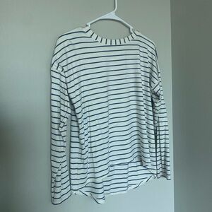 Long sleeve striped Albion Fit tee